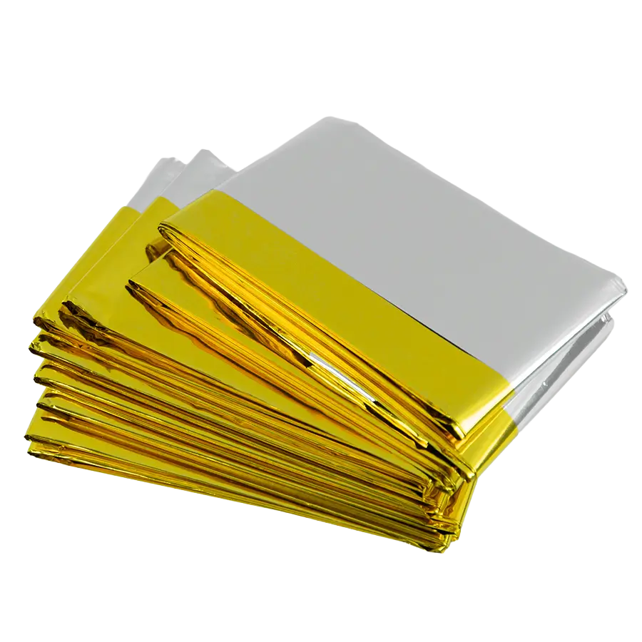 hestomed Rettungsdecke, gold/silber, 160 x 210 cm