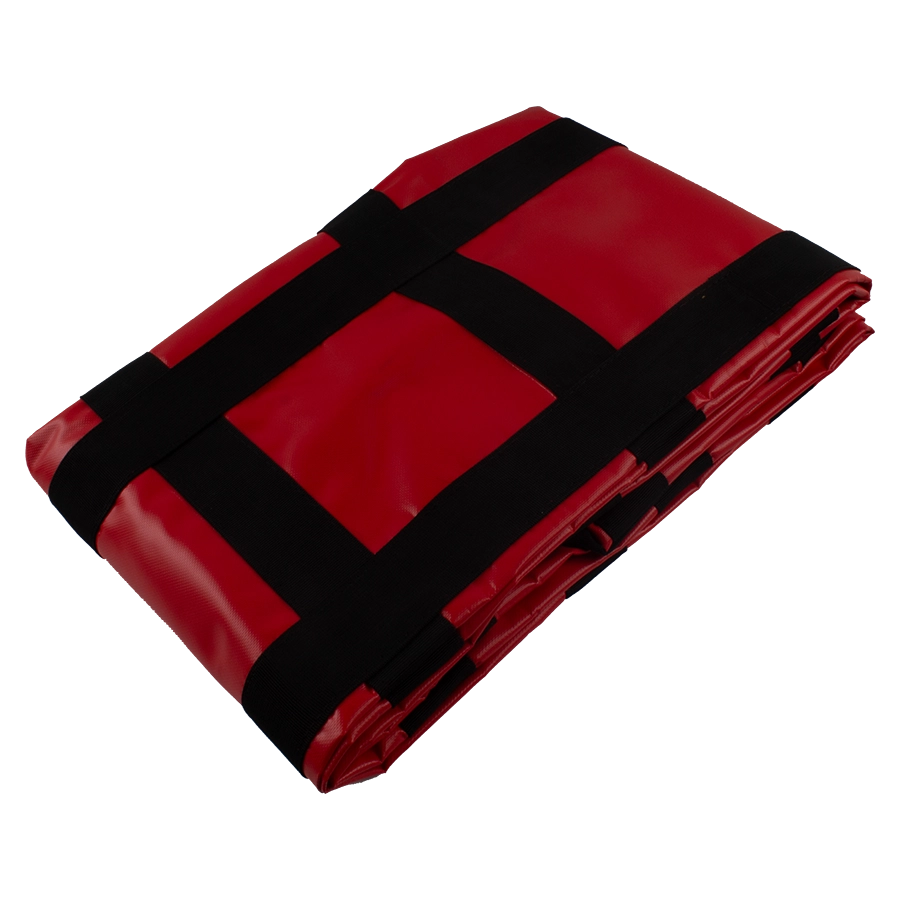 hestomed + helbig Rettungstuch und Bergetuch XXL HELplan rot 130 x 220 cm mit Fußsack