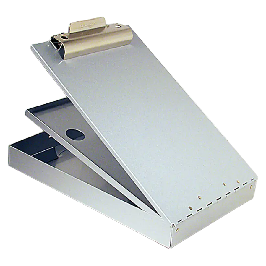 Formularhalter mit Box, Aluminium, mit Abteiltrenner