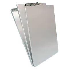 Formularhalter, Aluminium,  mit Fach und Zwischenlage