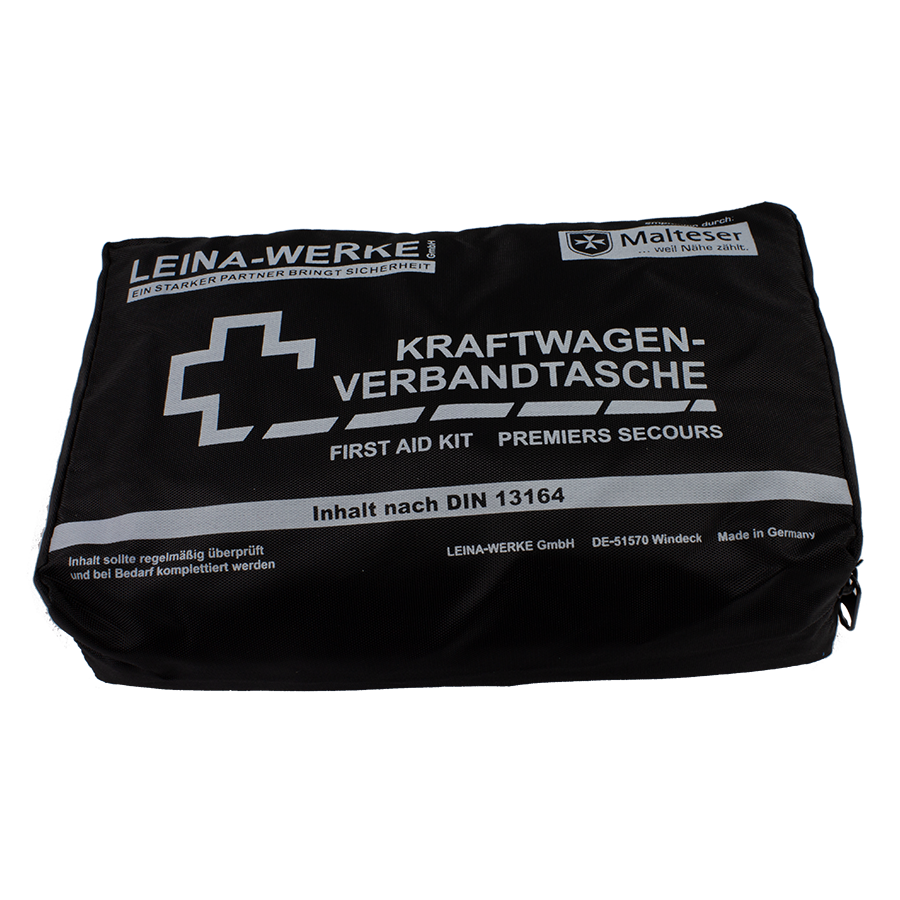 KFZ Verbandtasche compact DIN 13164:2022-02 schwarz