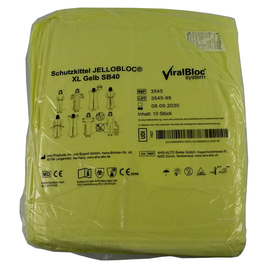 Schutzkittel Jellobloc gelb, 40 g/m²