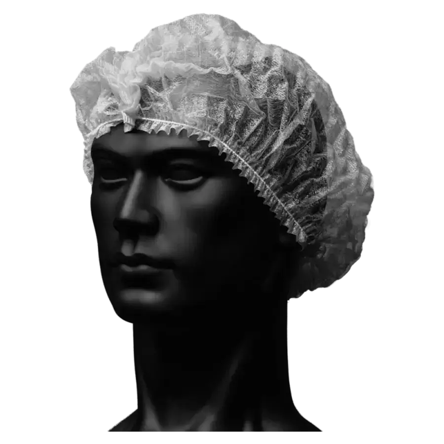 OP Haube Klipphaube weiß 52 cm