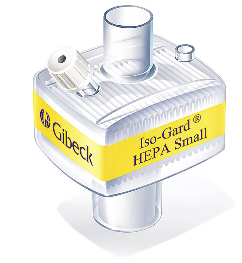 Beatmungsfilter ISO Gard HEPA S gerade steril mechanisch