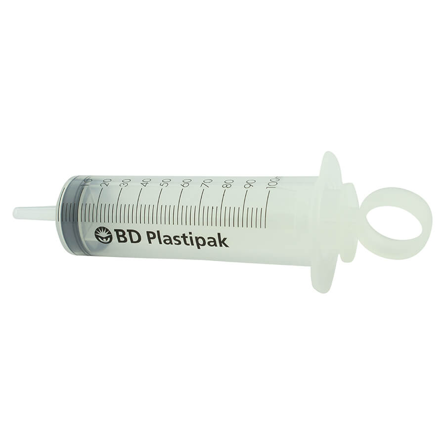 Spritze BD Plastipak 100 ml Luer Wund- und Blasenspritze
