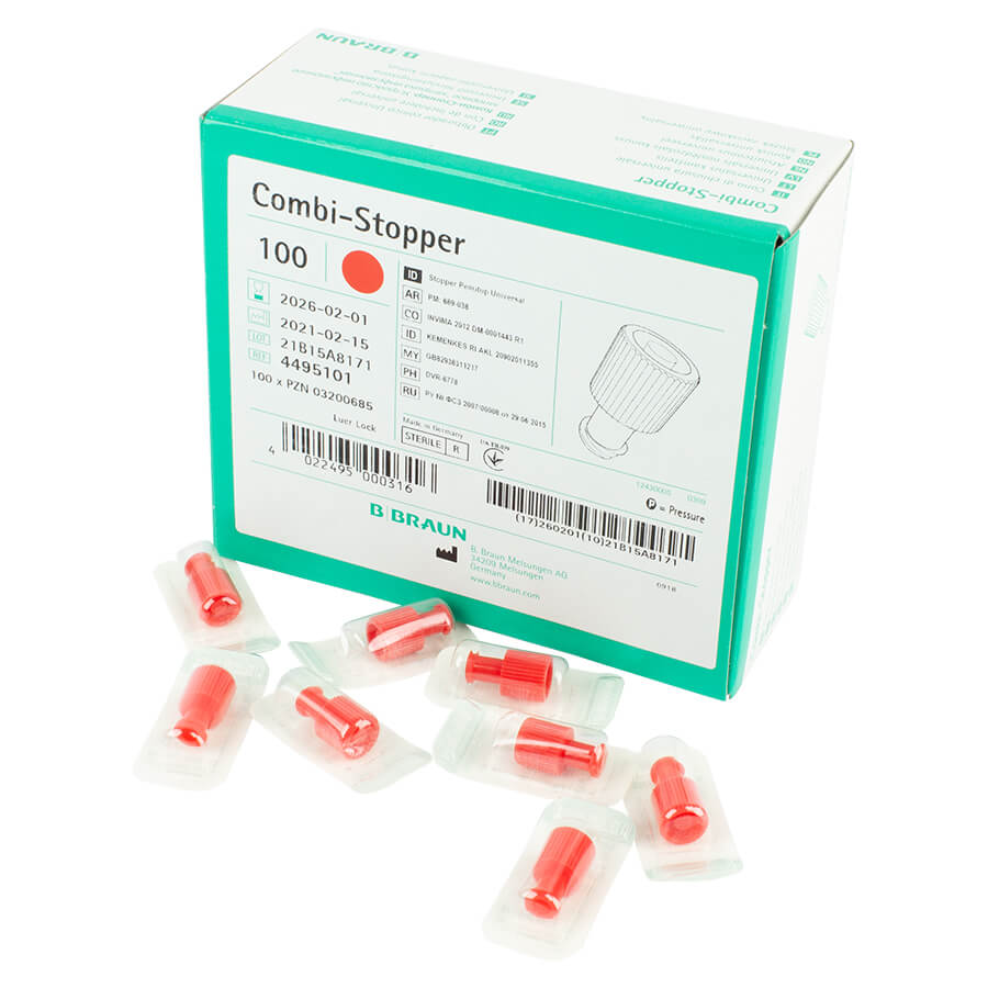 B. Braun Combi-Stopper-Verschlusskonen, rot