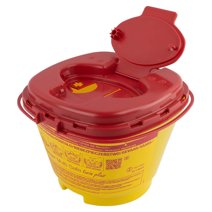 Kanülenentsorgungsbox Multi-Safe twin plus 1500, 1,5l