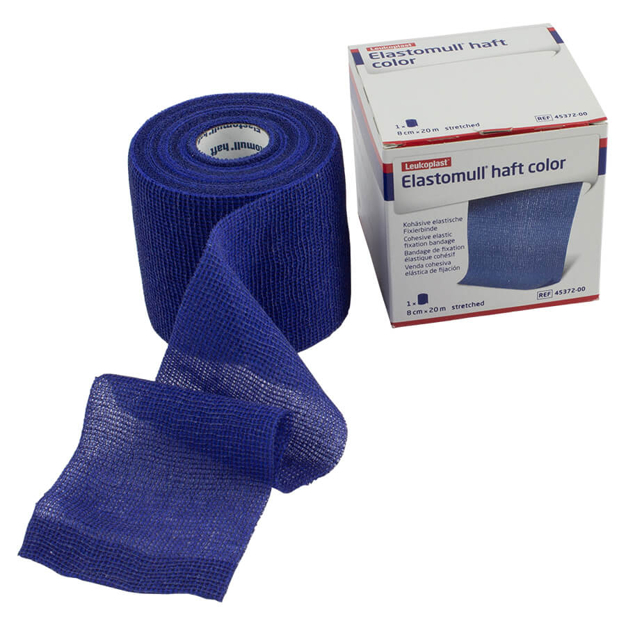 Elastomull Haft Color blau 20m x 8cm