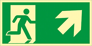 Rettungszeichen langnachleuchtend