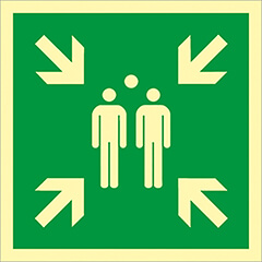 Rettungszeichen langnachleuchtend