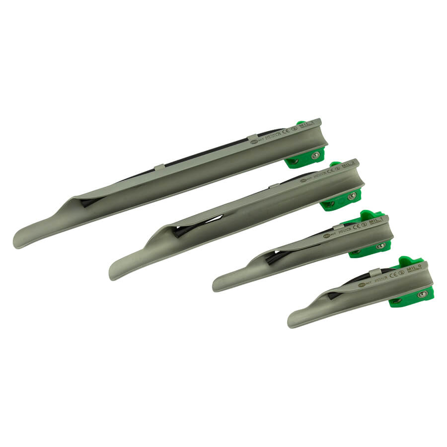 Laryngoskop Spatel Kaltlicht EW Miller Metal Gr. 1