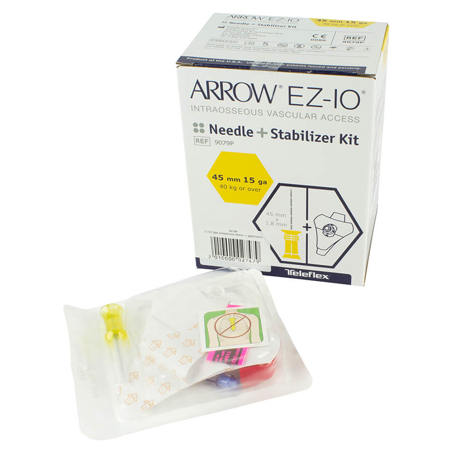 EZ-IO Intraossäres Infusionssystem Nadel-Kit 45 mm gelb + Stabilisierungspflaster
