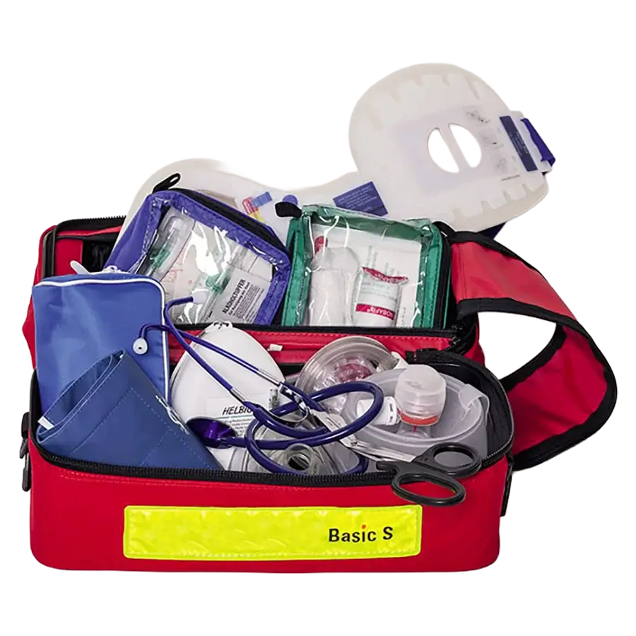HELBAG BASIC S 2.0 rot gefüllt AMBU