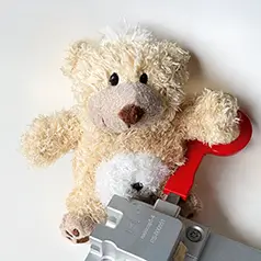 Teddybär, Minibär, einzeln verpackt 