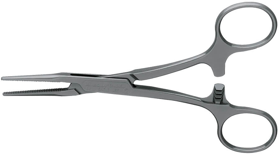 SUSI Einmal-Arterienklemme Pean 145 mm gerade