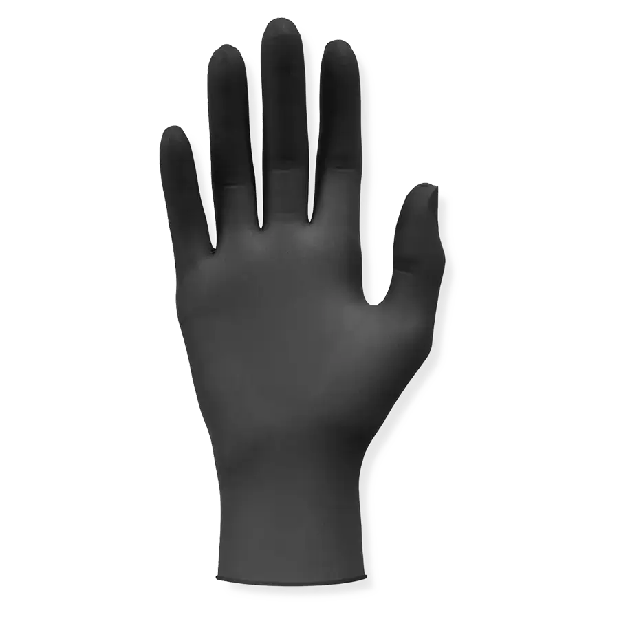 Nitril Black Untersuchungshandschuh, schwarz, puderfrei, M